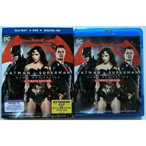 DC BATMAN SUPERMAN DAWN OF JUSTICE BLU RAY dvd movie 3 disc set